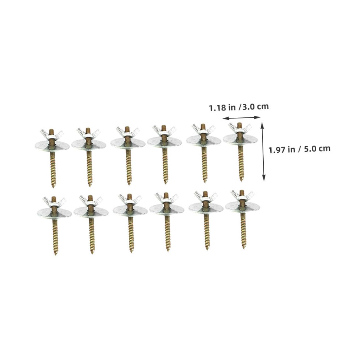 HANABASS 20pcs Bird Cage Hardware Kit Cage Accessories for Love Birds Perch Screws Bracket Mounting Set