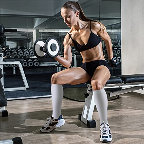 Image of Copper Compression Socks (3 Pairs), 15-20 mmhg is BEST Athletic & Medical for Men & Women, Running, Flight, Travel, Nurses - Boost Performance, Blood Circulation & Recovery