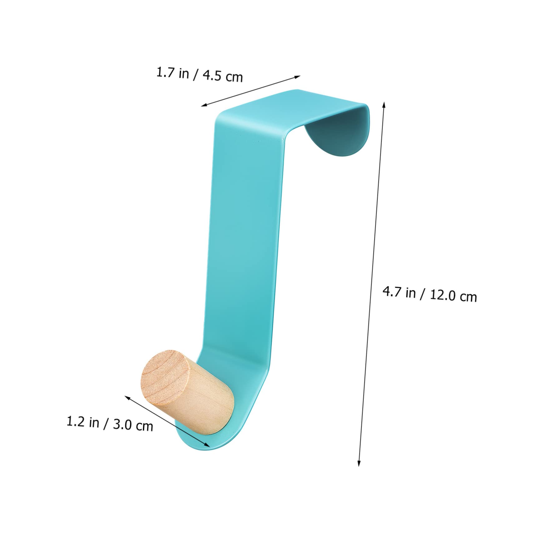 KICHOUSE 8 Pcs Door Hook Door Coat Hanger Door Clothes Hanger Coat Hanger Hooks Pot Hangers for Plants Outdoor Wall Key Hanger Key Hanger Hooks Clothes Hangers Coat Hat Hook Coat Hook Wood