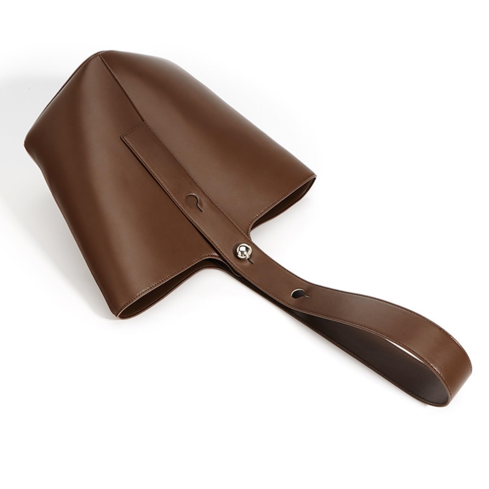 Bolso De Mano Bolso De Mano Tipo Cubo Cuero Gran Capacidad For Salidas Informales Mujer