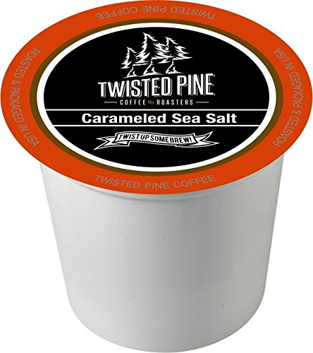 Twisted Pine Coffee Carameled Sea Salt, Flavored Coffee, Single-Serve Cups for Keurig K-Cup Brewers, 80 Count