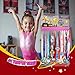 Lapetale Fashion Non-Slip Pink Trophy Shelf - 16 Inch Medal Hanger Display for Wall with Upgraded Shelves for Trophies, Gymnastics, Soccer, Swim