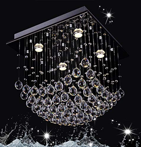 Preisvergleich Produktbild HIGHKAS - Moderne einfache Wohnzimmer Kronleuchter Schlafzimmer runde Kristall Deckenleuchte LED runde Sling Lights