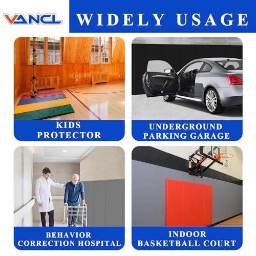 Gym Wall Padding espuma de 2'' de grosor para protección en pared de gimnasio, resistente al agua, instalación en pared, 1 pieza miniatura 5