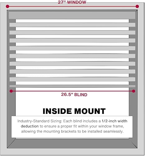 Miniatura 7 de LOTUS & WINDOWARE - Persiana pequeña de vinilo sin cuerda 1 pulgada