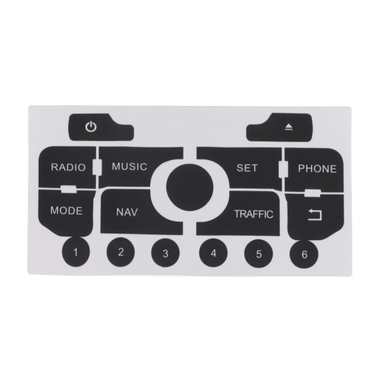 Rénover intérieur Citroën C3 C5 stickers boutons usés - 7