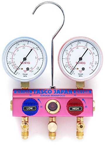 イチネンTASCO TA122GV-2 R410A/R32ゲージマニホールドキット