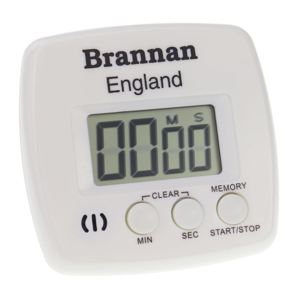 Brannan Kitchen Timer - Large Display Digital Count up Countdown Timer with Tabletop Stand