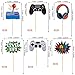 36 PCS Video Game Cupcake Toppers Assembled Game On Controllers Cupcake Picks GamePad Cake Decorations for Game Theme Baby Shower Kids Boys Girls Birthday Anniversary Party Decorations Supplies