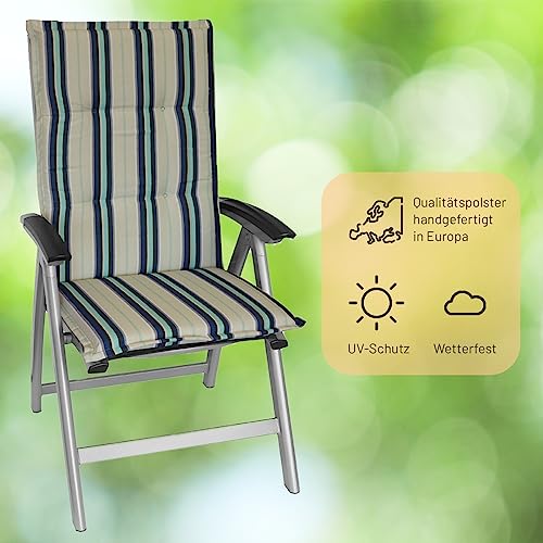 RelaxXL Gartenstuhlauflage Comfort 118x50x5cm Polsterauflage UV-Schutz Wetterfest – Bild 3