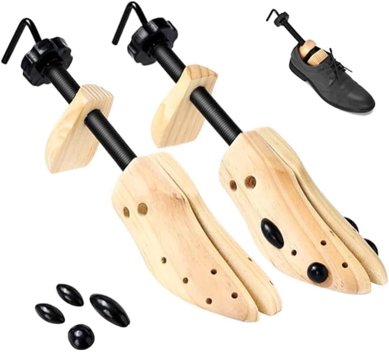 Nicoone Genérico Hormas para Zapatos,2-Vías Ajustable Horma Zapatos Hombre Mujer,Horma Para Ensanchar Zapatos de Pino,Horma Zapatos para Hombre y Mujer (1, 42-46)