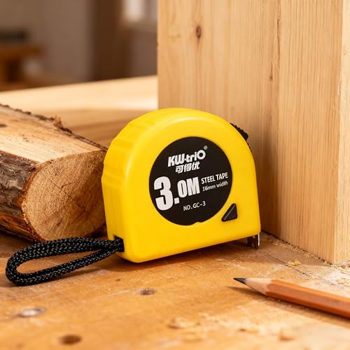 Cinta Métrica de Acero 3 m con Freno Dual 16 mm Amarilla miniatura 1