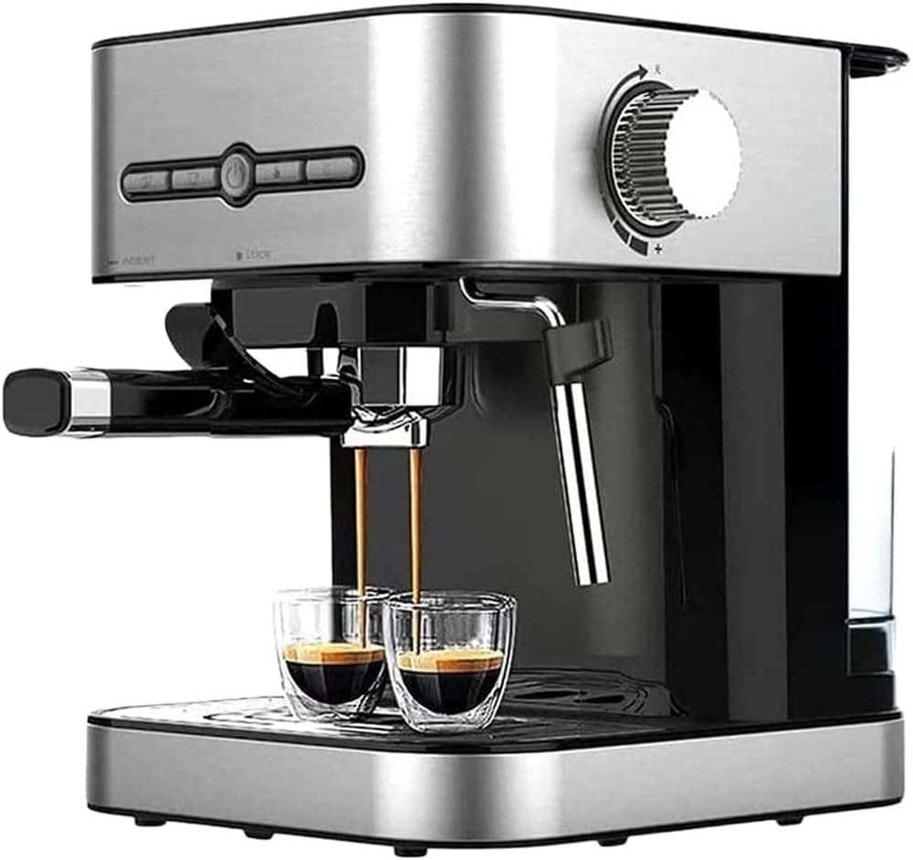 7LiuYueFei6 Espresso Machine, 15Bar Expresso Coffee Maker with Milk Frother Wand, Automatic Coffee Machines for Espresso, Cappuccino Latte and Macchiato, 950 W 7LiuYueFei6 Espresso Machine, 15Bar Expresso Coffee Maker with Milk Frother Wand, Automatic Coffee Machines for Espresso, Cappuccino Latte and Macchiato, 950 W