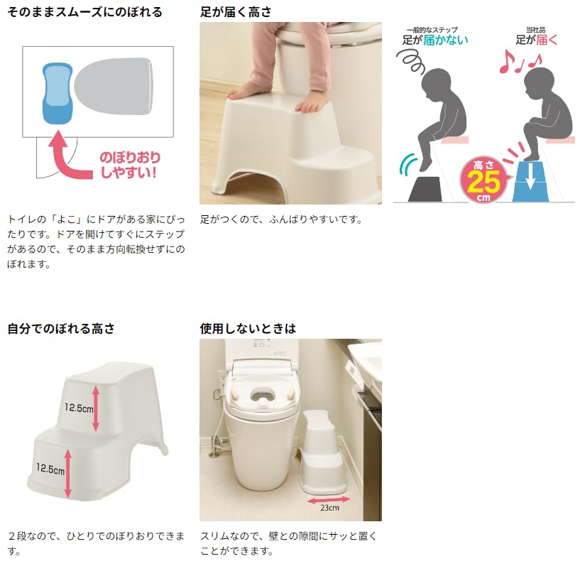 gunichan0506さん Amazon.co.jp: リッチェル トイレサポートステップ スリム ホワイト