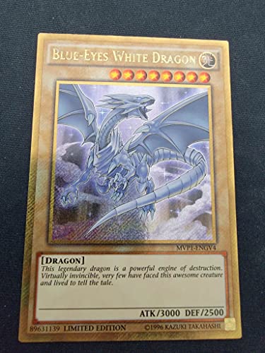 Blue-Eyes White Dragon MVP1-ENGV4 la rareté Gold Secret