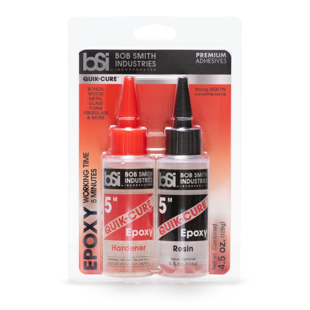 Bob Smith Industries BSI-201H Clear Quik-Cure Epoxy, 4.5 oz. by Bob Smith Industries