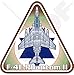F-4 PHANTOM II ISRAËL McDonnell Douglas F-4E Israélien Armée de l'Air IDF , 95mm Vinyl Sticker, Autocollant