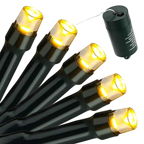 Joomer Battery Chrismas Lights, 66Ft 200Led Fairy Lights Battery Operated Timer 8 Modes Waterproof For Outdoor Home Garden Party Holiday Christmas Trees Decoration (Warm White) #TOP7