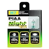 PIAA 10707 H7 Night Tech High Performance Halogen Bulb, (Pack of 2)