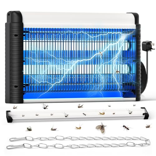 AOKKR Electric Fly Zapper Bug Zapper 4000V 35W Mosquito Trap with 395nm UV Light Indoor&Outdoor Insect Killer With Detachable Catch Tray Plug-in Fly Killer for Home Kitchen Garden 1Set