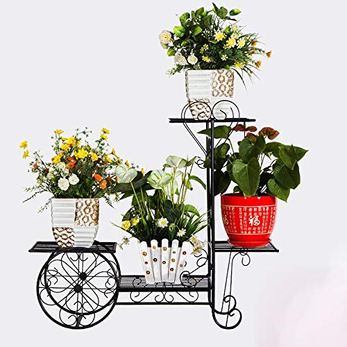Preisvergleich Produktbild Eisen Blumenregal Mehrschichtige Bodenstehende Blumentöpfe Innen- und Außen Wohnzimmer Balkon Grüne Pflanzen Blumenregal, B-F, 1, 70 * 23 * 66cm