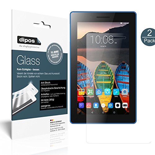 dipos I 2X Protector de Pantalla Mate Compatible con Lenovo Tab 3 7 Essential TB3-710F Vidrio Flexible Cristal Proteccion 9H