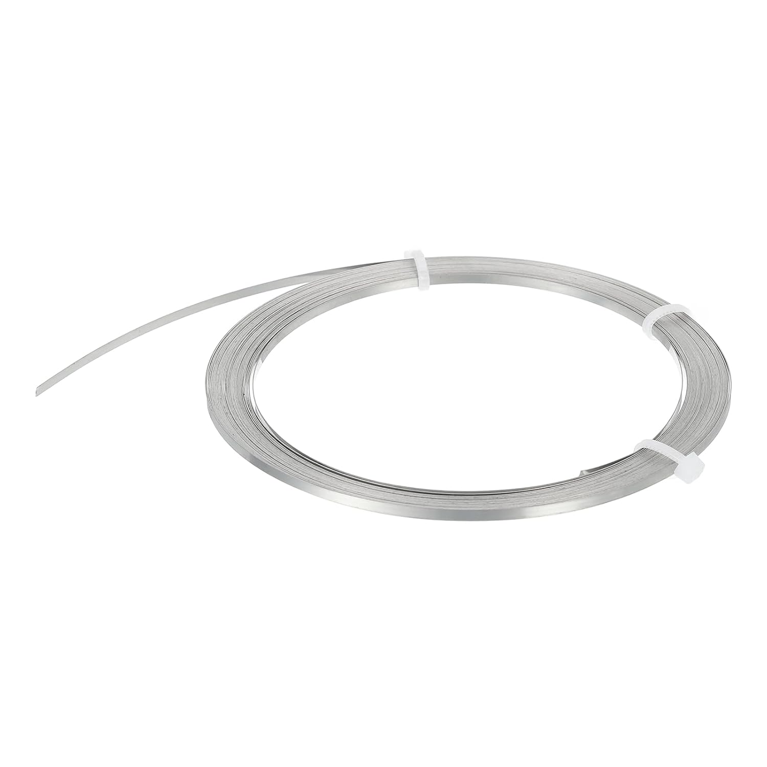 MECCANIXITY Nichrome Flat Heater Wire 6.5ft(2m) x0.2mmx5mm High Temp Wire for Heating Elements, DIY Craft, Black and Silver