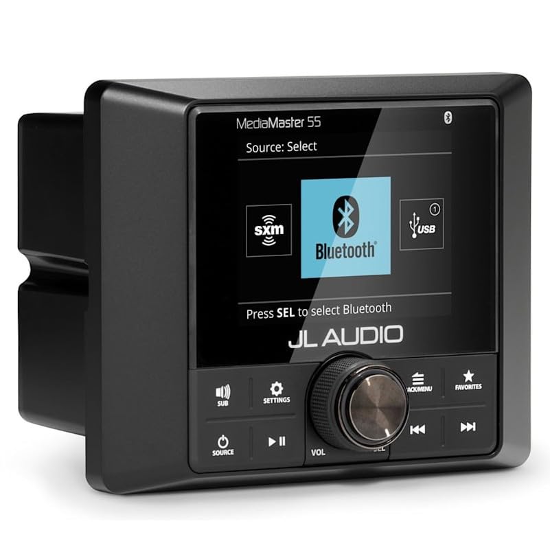 Garmin Jl Audio® Mediamaster® 55 Full-color LCD Display Weatherproof Verstärker One Size