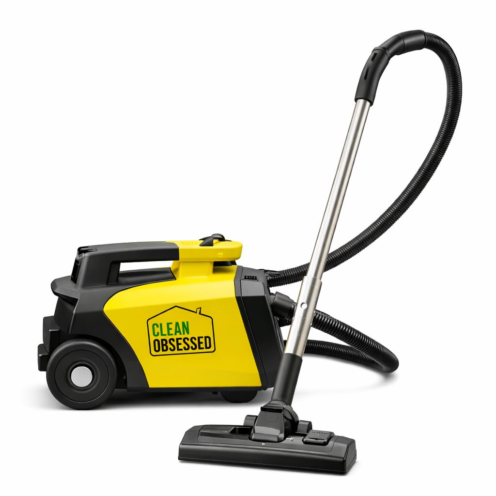 Lightweight Portable Commercial Canister Vacuum Cleaner for Carpet & Hard Floors – with 8-Piece Tool Kit, 27-Foot Power Cord & Adjustable Shoulder Strap - CO711