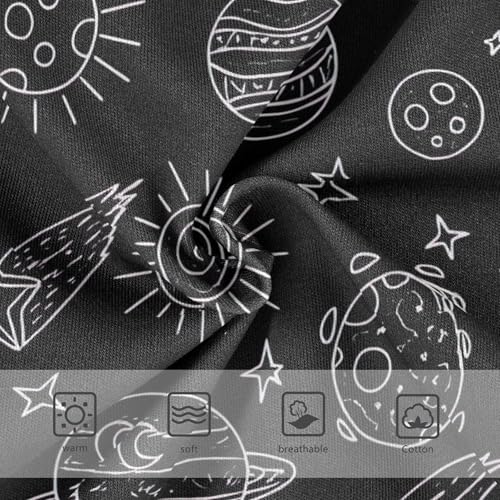 White Planets Black Girls Underwear Toddler 2t Cotton Girl Panties Cute Funny Briefs Underpants3