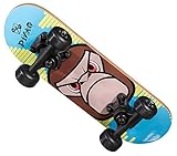 [page_title]-PiNAO Sports - Mini-Skateboard XXS Monkey-Design für Kinder, kleines Kinder-Skateboard (11052) [PP-Achsen und -Base, Deck aus 9-lagigem Ahornholz, PVC Rollen, 608Z Kugellager]