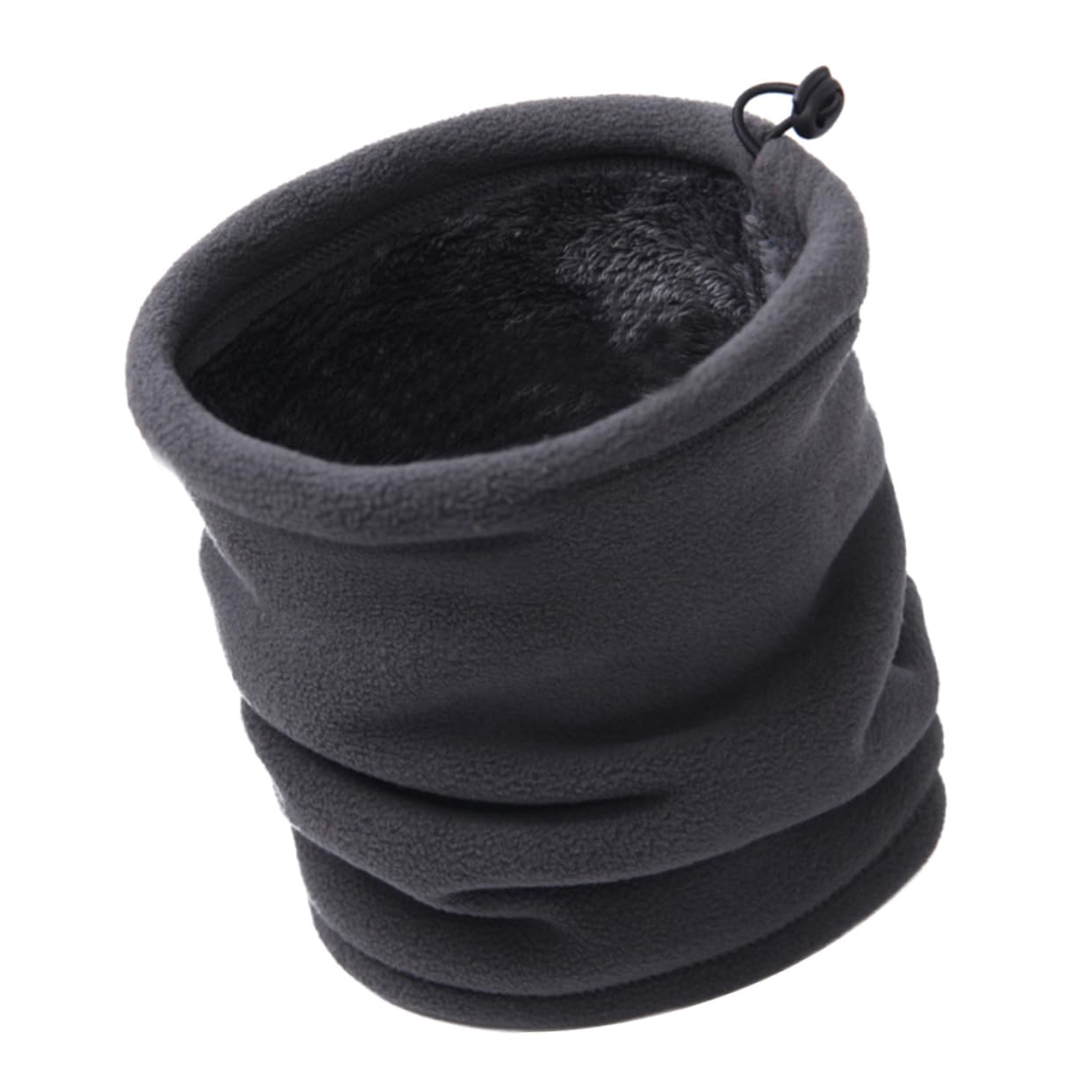 sciarpa sportiva sciarpa pile collo colletto in pile cappello ispessito all'aperto maschera per il viso calda da uomo in Grey