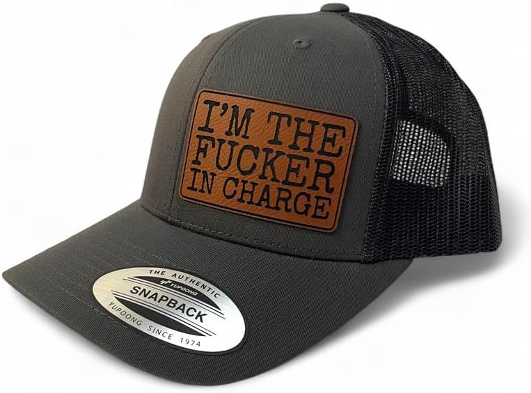 I'm The F in Charge Funny Daddy Trucker Hat