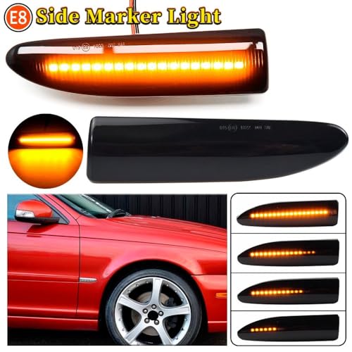 Intermitentes dinamicos luz LED señal giro Jaguar X-type 2002-2009 indicador lateral 5