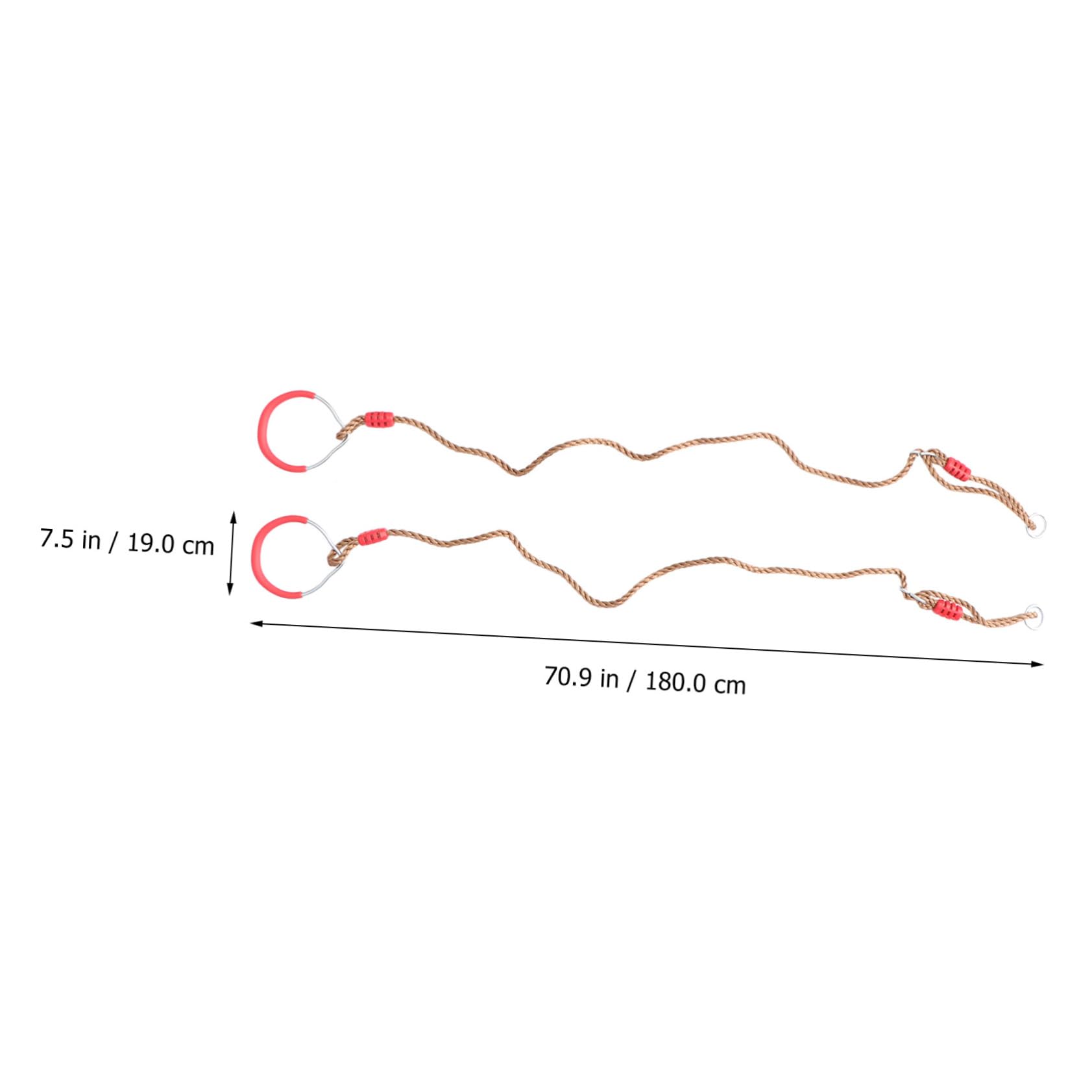 Gogogmee 1 Pair Fitness Gym Rings Pull up Bar Rings for Exercise Sports Workout Accessories Upper Body and Core Strength Training