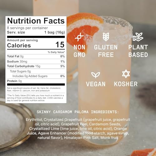 Image of SAYSO Variety Pack | Skinny Mix Includes Spicy Margarita, Cardamom Paloma, Hibiscus Cosmopolitan & Honey Rosemary Moscow Mule Craft Cocktail & Moctkail Mixers (Low-Calorie & Low Sugar), 8-Pack Assorted