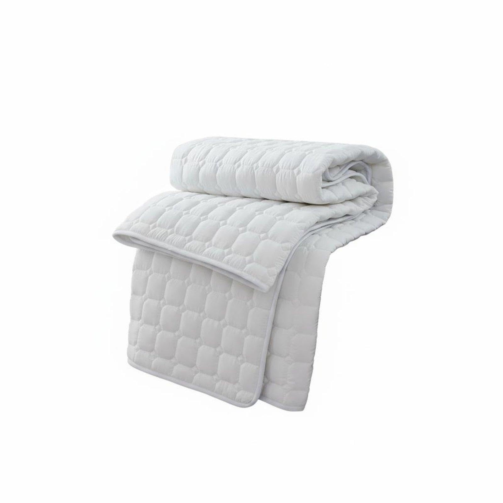 Quilted Mattress Protector Breathable Quilted Mattress Pad Skin Friendly Padded Bed Topper for Hotel, Guesthouse, Dorm Room 180x200cm 120G Thin | Mattress Pads & Feather Beds | Bedding-image-39