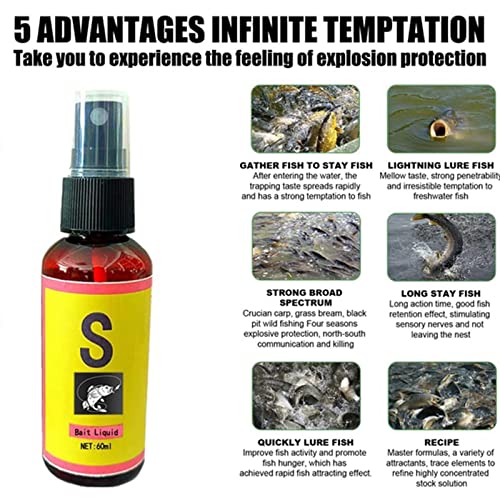 2023New Natural Bait Scent Fish Attractants For Baits ， High Concentration Fish Bait Attractant Enhancer，Anglers Fishing Equipment Accessories，For Natural Bait Scent Fish Attractants For Baits (3Pcs) #TOP1