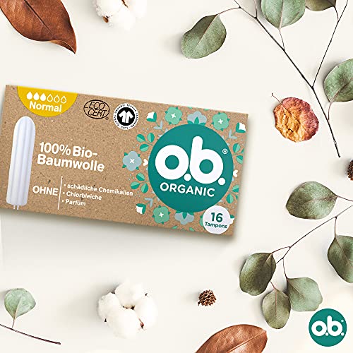o.b. Tampon Organic Normal, van 100% biologisch katoen, voor middelgrote tot sterkere dagen, voor natuurlijke… - Image 8