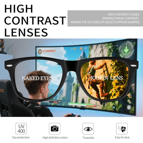 Image of Joopin Square Sunglasses Polarized UV400 Designer Sun Glasses Men Women | Oversized, Plastic Frame, Retro, Vintage, Unisex, Trendy Shades for Driving, Party, Fishing, Business, Costume