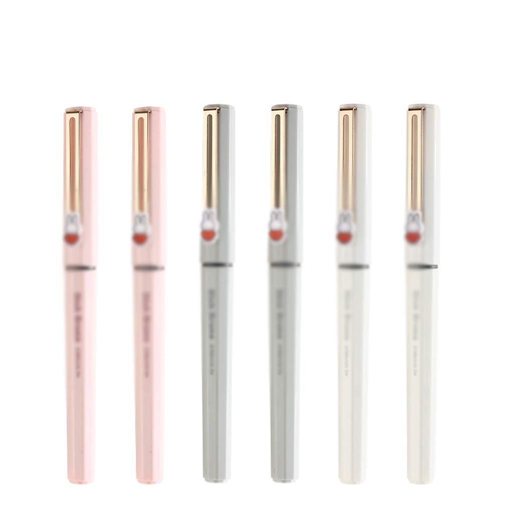 Large Capacity Needle Sign Pen Black Gel Pen 0.5mm Water-Based Pen Stationery Business Office Student Supplies (Color : D)