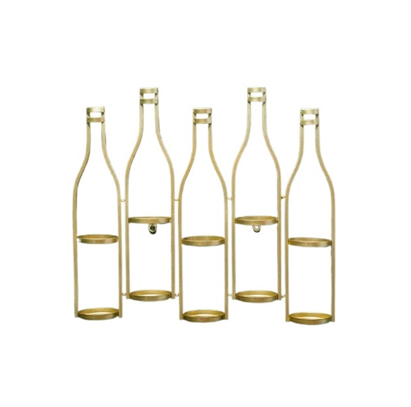 SDA287MZ Storage Vintage Wrought Iron Wall Mounted Wine Rack Storage