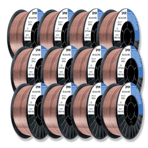 Image of PGN ER70S-6 .023 inch (12 Pack) Solid MIG Welding Wire - 10lb Spool