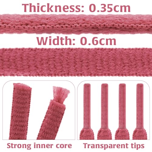 Image of DELELE 2Pair Oval Shoes laces 42 Colors Half Round 1 /4 inchAthletic ShoeLaces for Sport /Running Shoes Shoe Strings