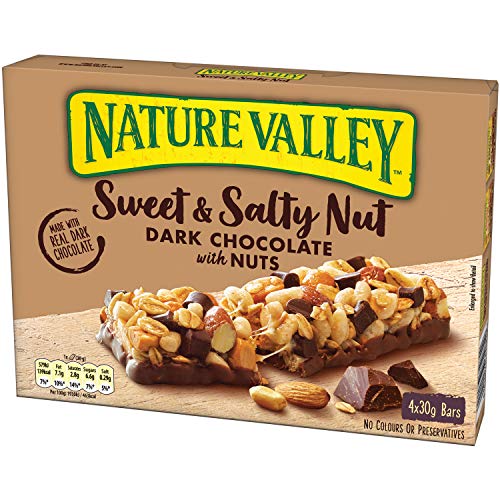 Nature Valley Sweet & Salty Nut Dark Chocolate with Nuts 4 Bars 120g - Image 2 thumbnail