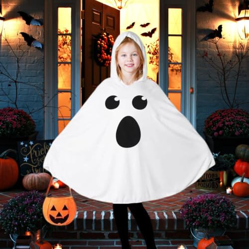 Capa de Halloween para niña disfraz con capucha para cosplay carnaval y juego de rol 3