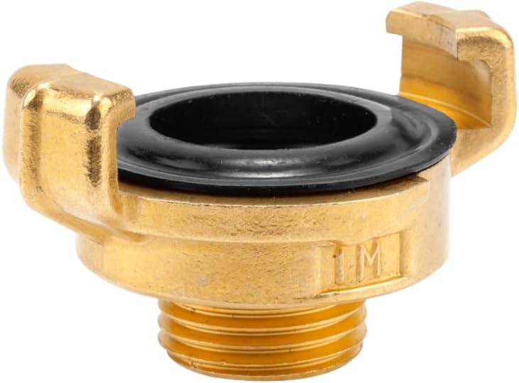 Gardena Brass Quick Coupling Threaded Part with an External Thread: Hose Connection with 21 mm (1/2 Inch) - e.g., Threaded for Pumps with Internal Thread (7112-20)