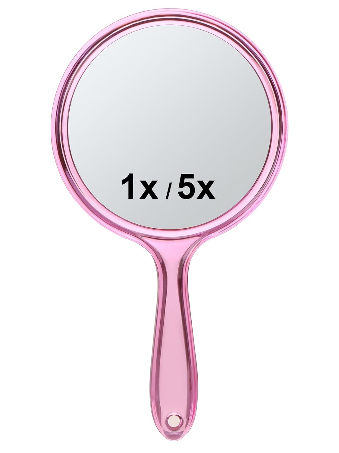 Diane Hand Mirror – Standard 1X Magnification Hand Held Mirror, Single Sided Vanity Makeup Mirror for Women, Men, Salon, Barber, Shaving, and Travel, Medium 5" x 11" In Black