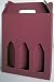 SCATOLA BOX PER 3 BOTTIGLIE ROSSO VINO BIRRA OLIO 750 ML MANICO CARTONE RIGIDO