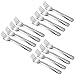 12-Piece Kids Toddler Fork Set, HaWare Stainless Steel Preschooler Utensils Mini Flatware Set, Hammered Pattern(Adult Look) Cutlery, PBA Free and Dishwasher Safe
